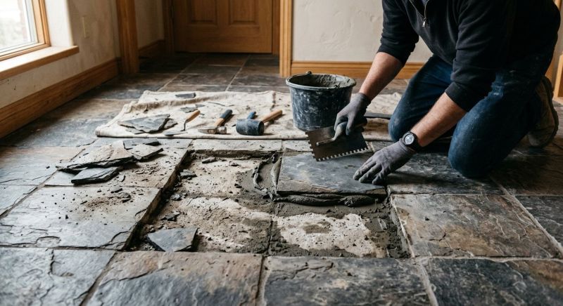 Slate Floor Repair Service
